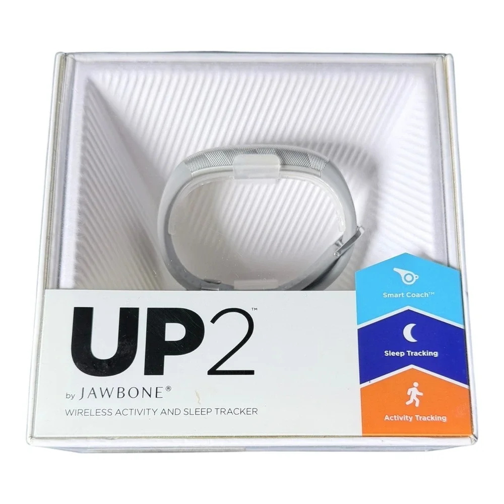 Jawbone UP2 &UP Move Activity Tracker Bundle NIB Silver Blue Wireless Sleep Tech